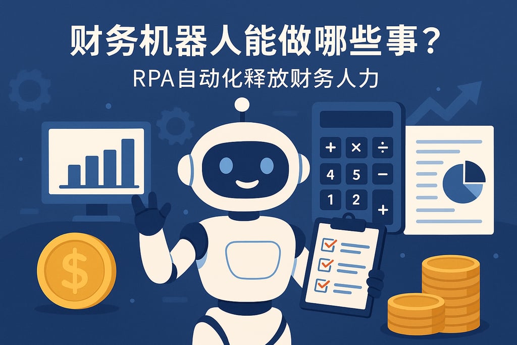 财务机器人能做哪些事？RPA自动化释放财务人力