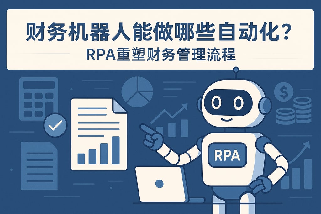 财务机器人能做哪些自动化？RPA重塑财务管理流程