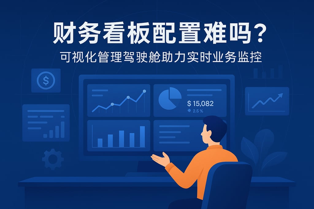 财务看板配置难吗？可视化管理驾驶舱助力实时业务监控