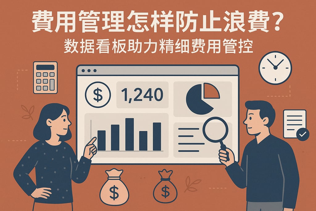 费用管理怎样防止浪费？数据看板助力精细费用管控