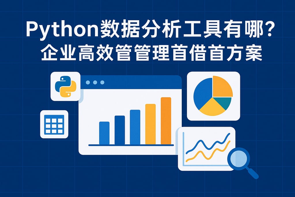 Python数据分析工具有哪些?企业高效管理数据首选方案 - FineBI数据分析知识库