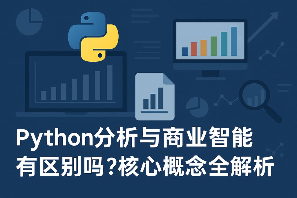 Python分析和商业智能有区别吗？核心概念全解析