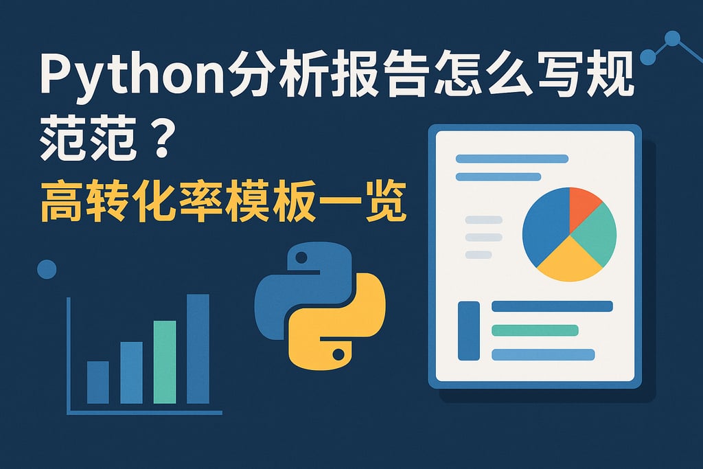 Python分析报告怎么写规范？高转化率模板一览