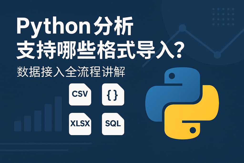 Python分析支持哪些格式导入？数据接入全流程讲解