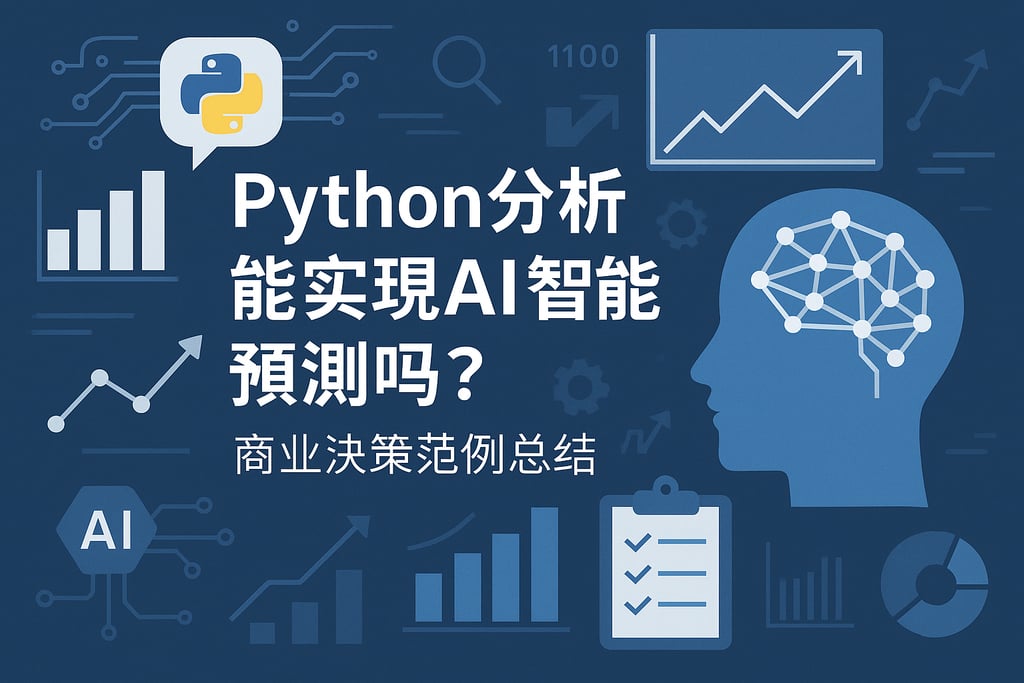 Python分析能实现AI智能预测吗？商业决策范例总结
