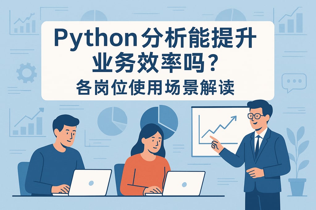 Python分析能提升业务效率吗？各岗位使用场景解读