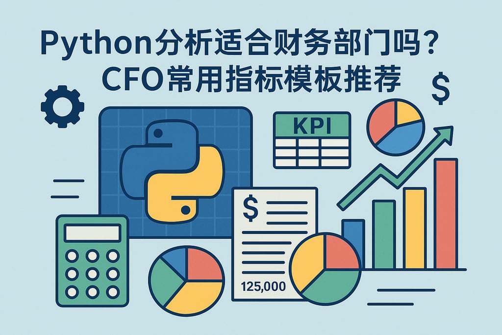 Python分析适合财务部门吗？CFO常用指标模板推荐