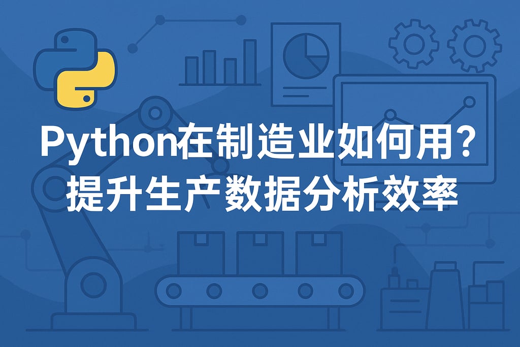 Python在制造业如何用？提升生产数据分析效率