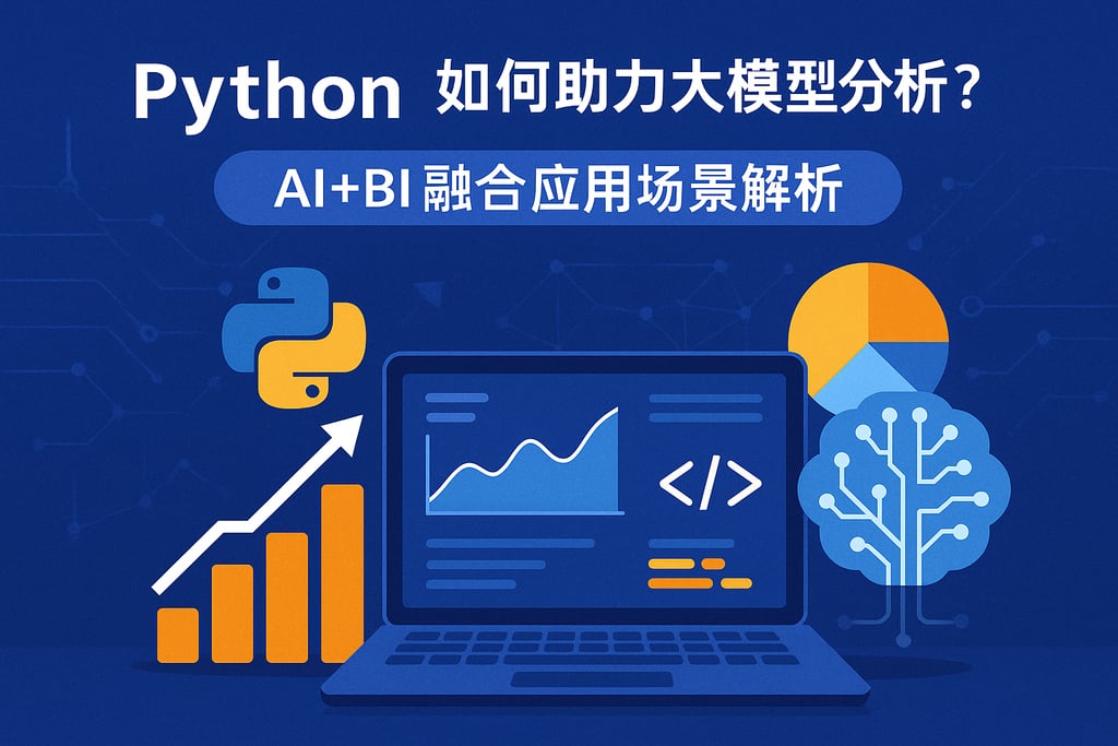 Python如何助力大模型分析？AI+BI融合应用场景解析