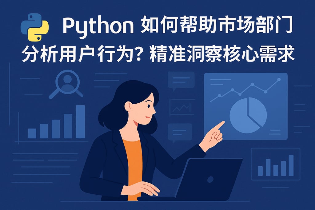 Python如何帮助市场部门分析用户行为？精准洞察核心需求