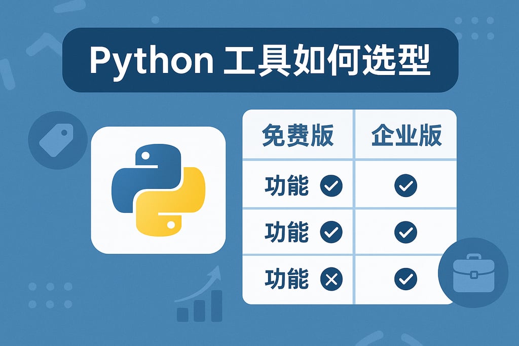 Python工具如何选型？免费版与企业版功能对比