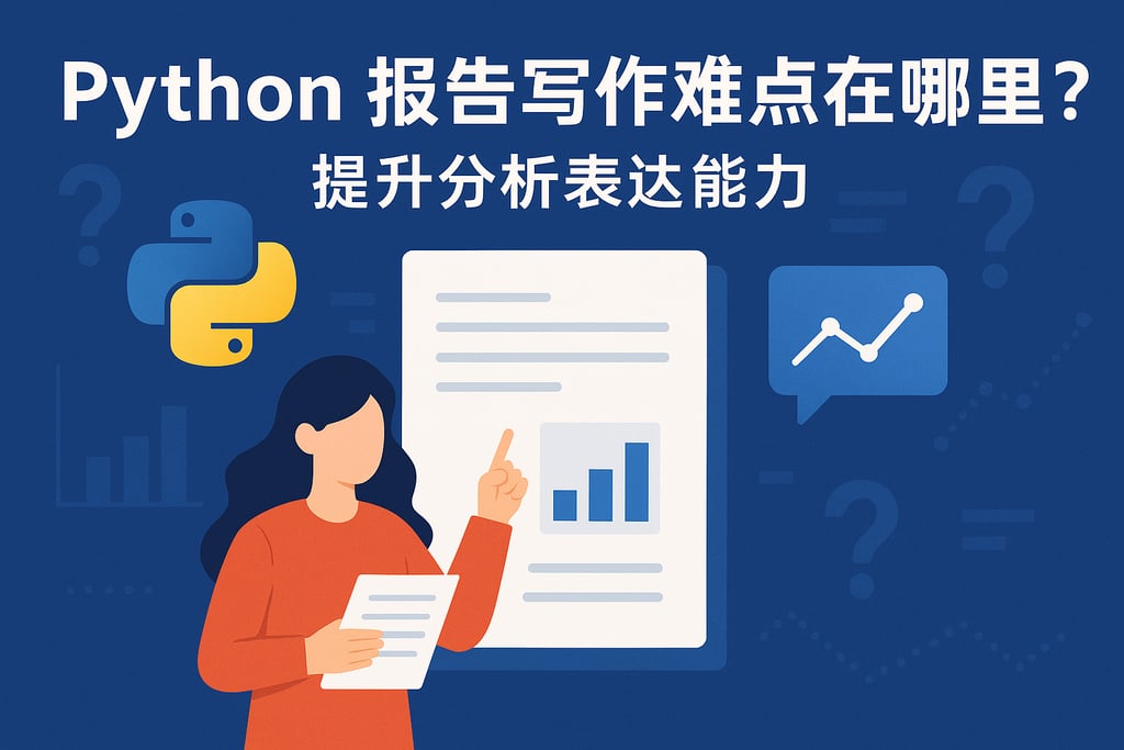 Python报告写作难点在哪里？提升分析表达能力
