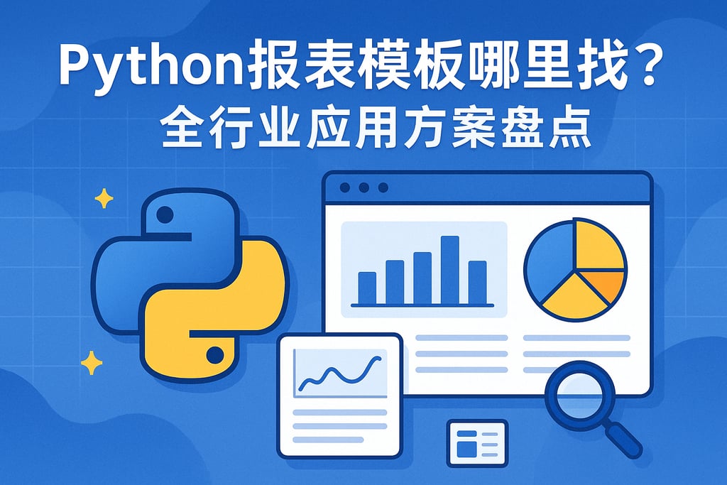 Python报表模板哪里找？全行业应用方案盘点