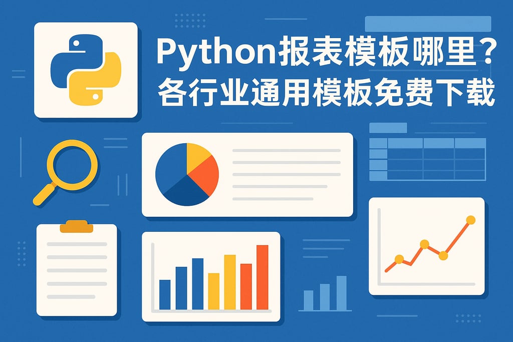 Python报表模板哪里找？各行业通用模板免费下载推荐