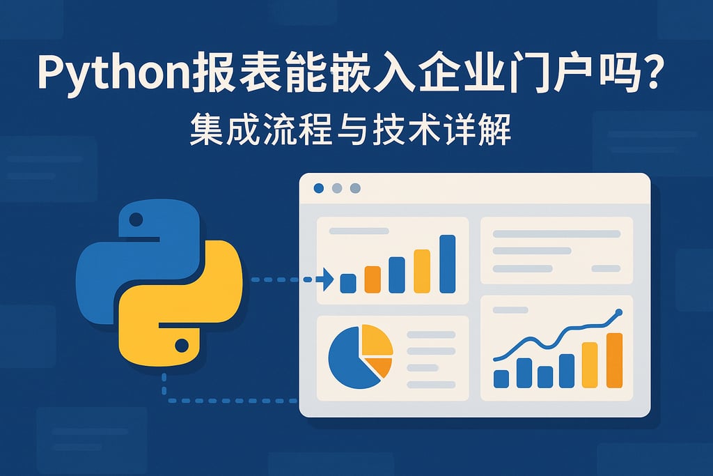 Python报表能嵌入企业门户吗？集成流程与技术详解