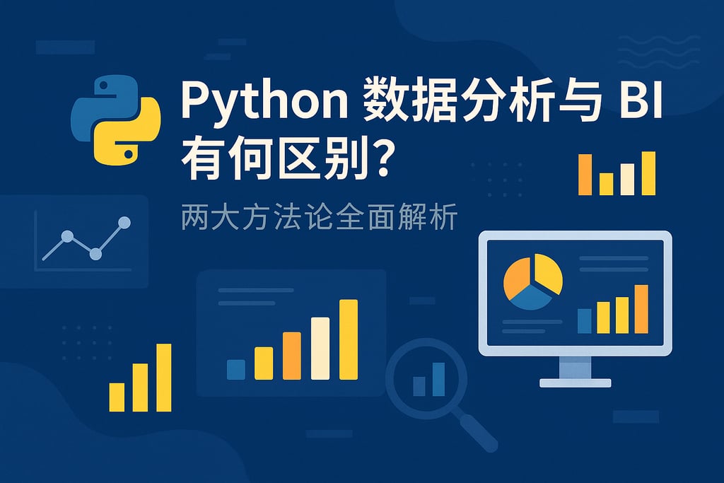 Python数据分析与BI有何区别？两大方法论全面解析