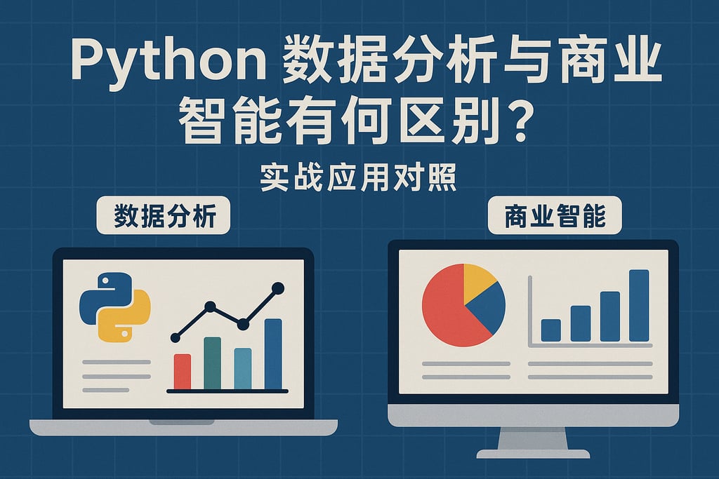 Python数据分析与商业智能有何区别？实战应用对照