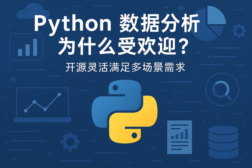 Python数据分析为什么受欢迎？开源灵活满足多场景需求
