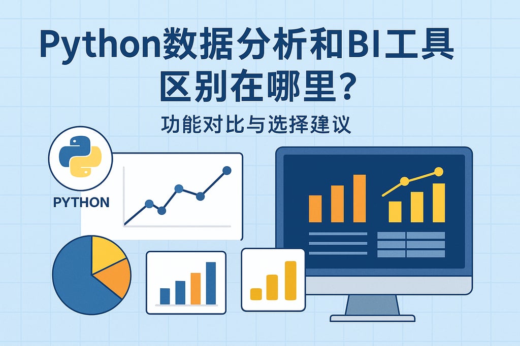 Python数据分析和BI工具区别在哪里？功能对比与选择建议
