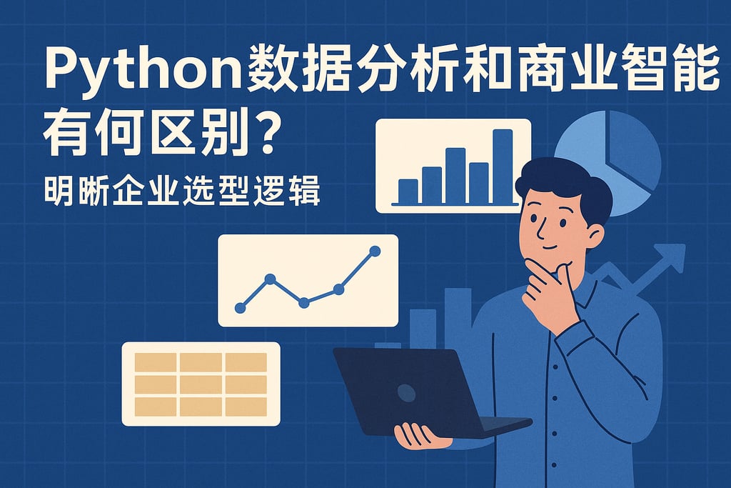Python数据分析和商业智能有何区别？明晰企业选型逻辑