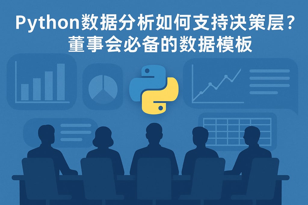 Python数据分析如何支持决策层？董事会必备的数据模板