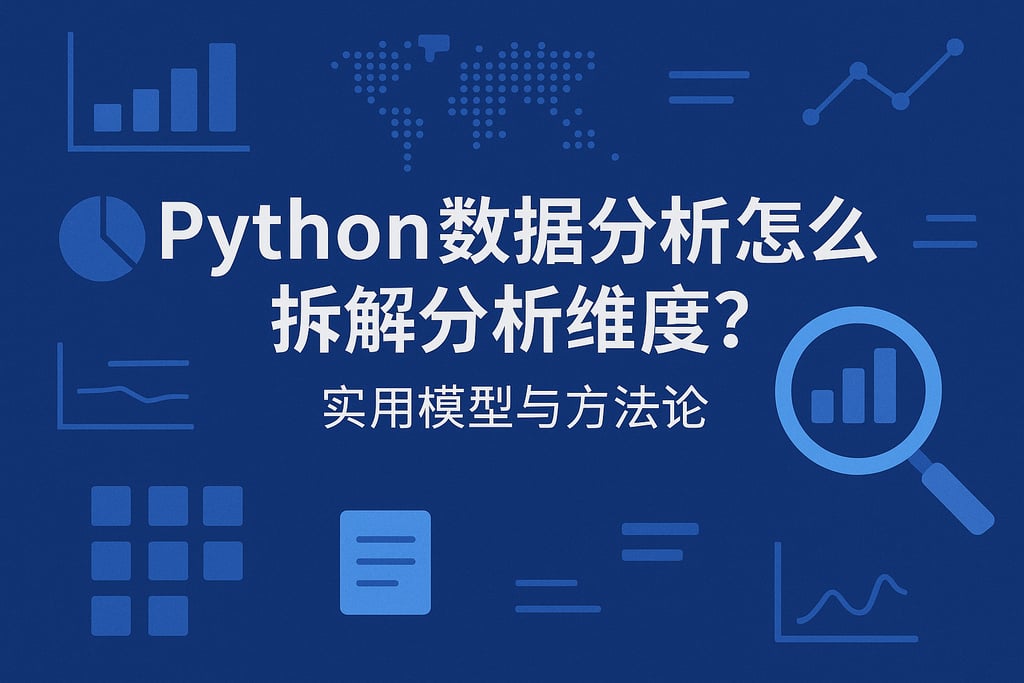 Python数据分析怎么拆解分析维度？实用模型与方法论