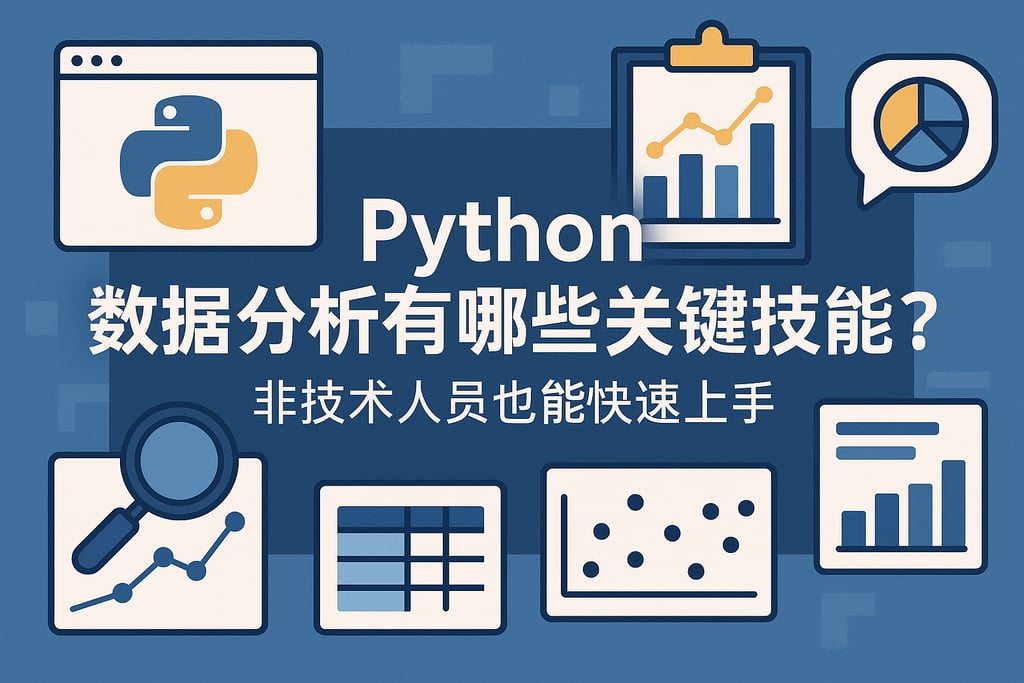 Python数据分析有哪些关键技能？非技术人员也能快速上手