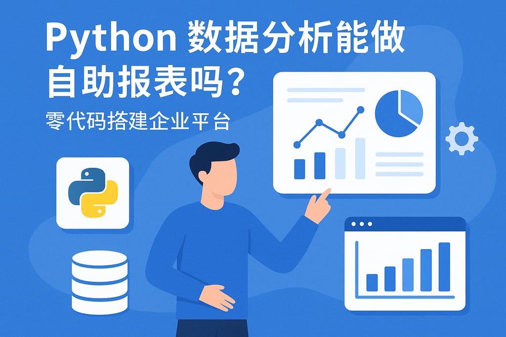 Python数据分析能做自助报表吗？零代码搭建企业平台