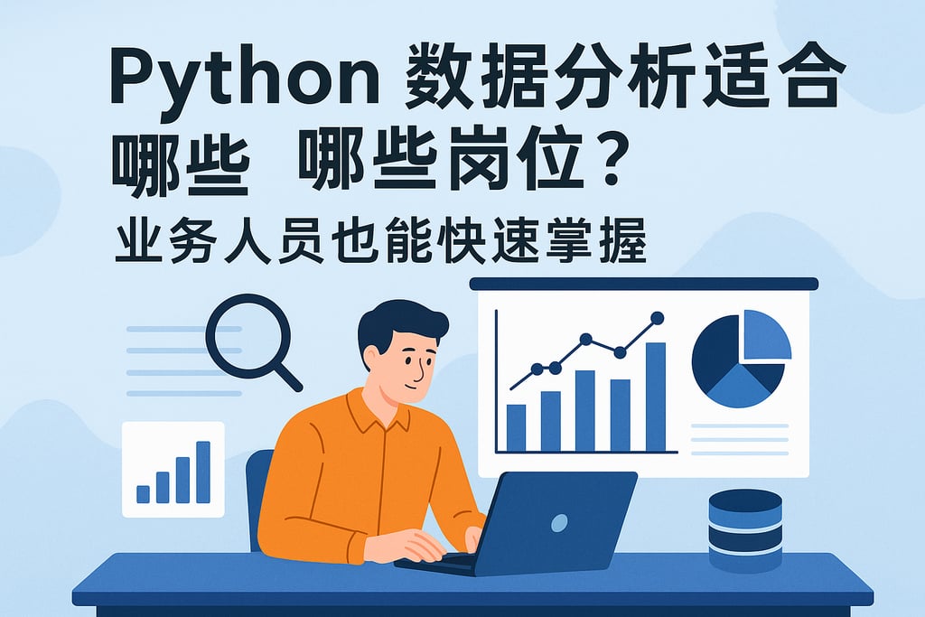 Python数据分析适合哪些岗位？业务人员也能快速掌握