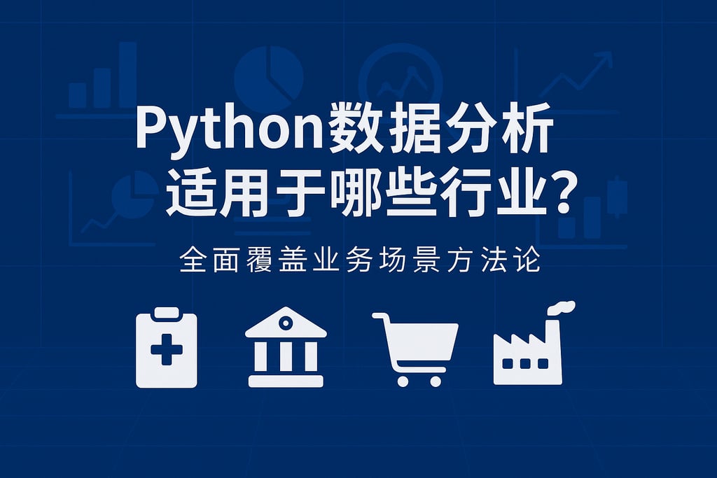 Python数据分析适用于哪些行业？全面覆盖业务场景方法论