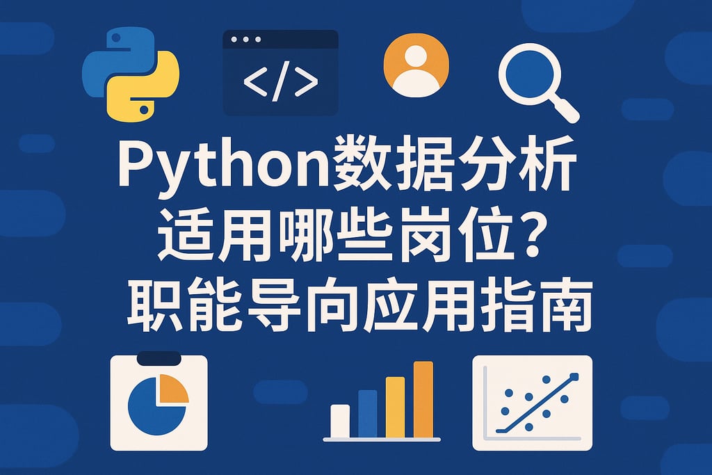 Python数据分析适用哪些岗位？职能导向应用指南