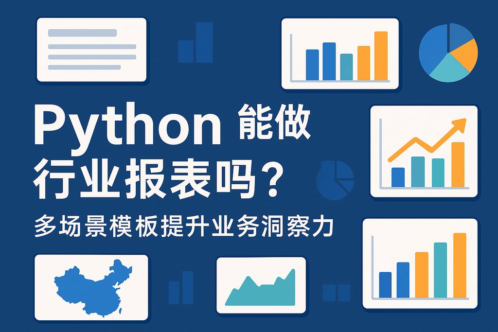 Python能做行业报表吗？多场景模板提升业务洞察力