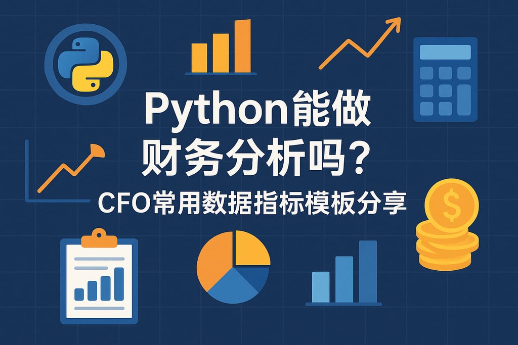 Python能做财务分析吗？CFO常用数据指标模板分享