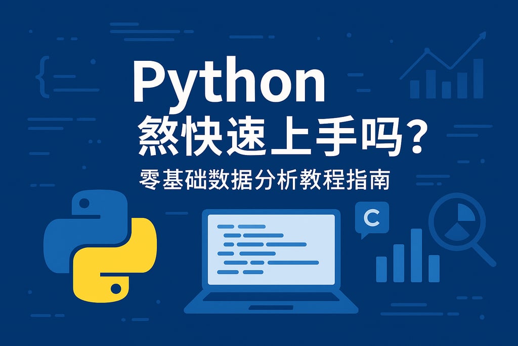 Python能快速上手吗？零基础数据分析教程指南