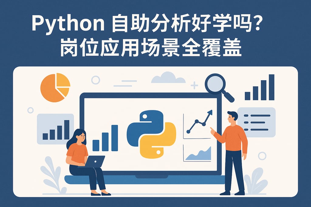 Python自助分析好学吗？岗位应用场景全覆盖