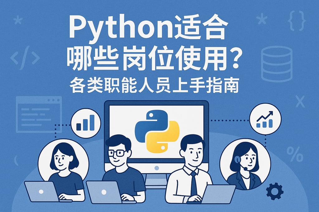 Python适合哪些岗位使用？各类职能人员上手指南