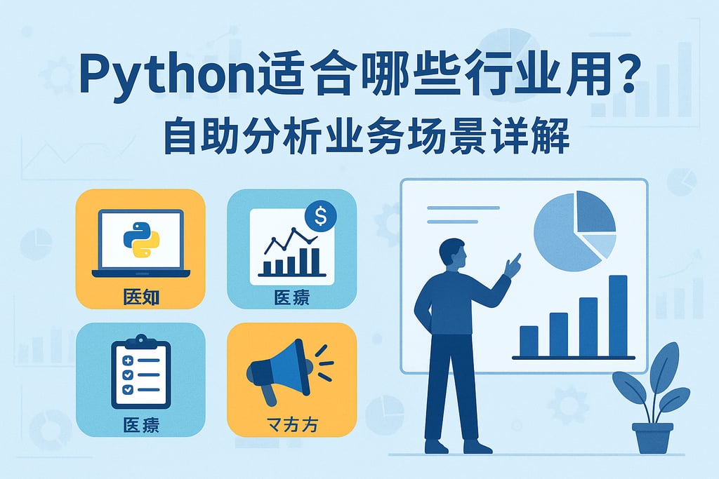 Python适合哪些行业用？自助分析业务场景详解