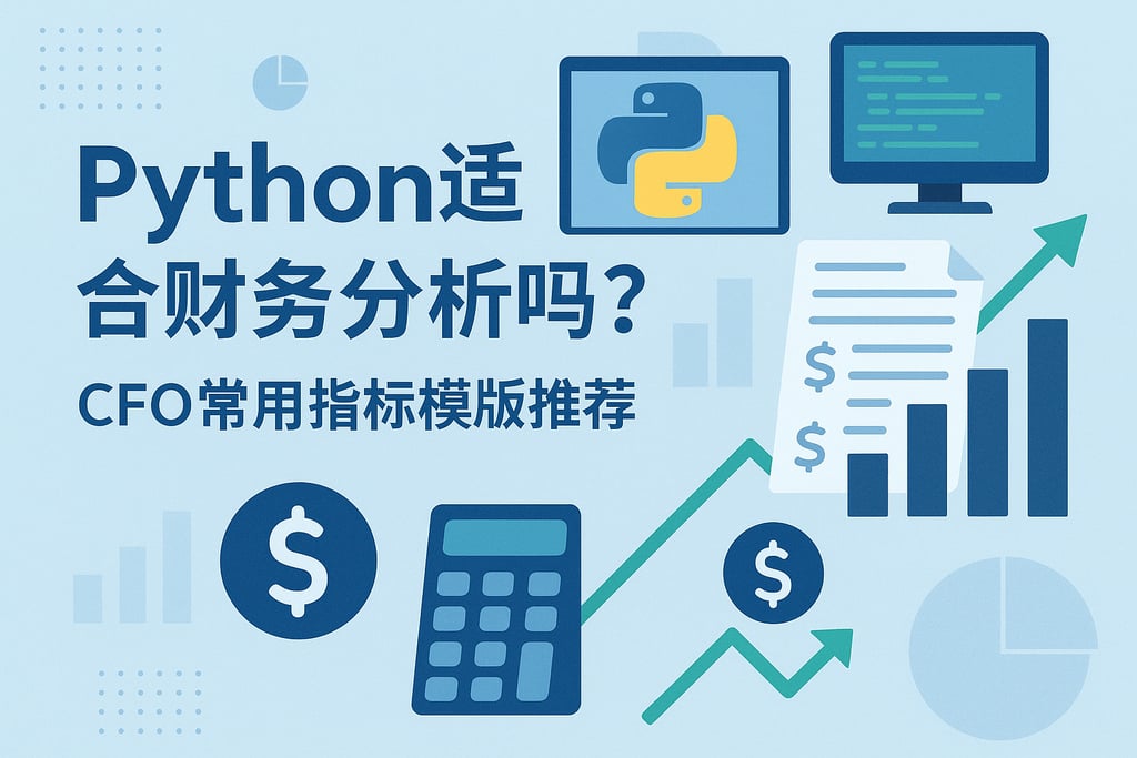 Python适合财务分析吗？CFO常用指标模版推荐