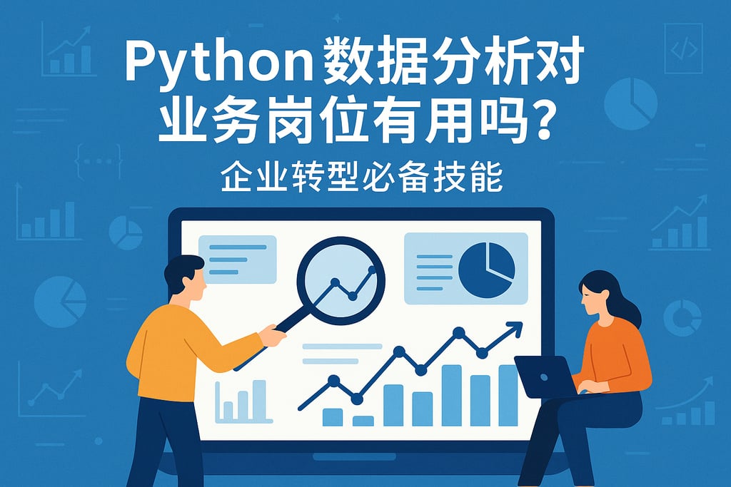 python数据分析对业务岗位有用吗？企业转型必备技能