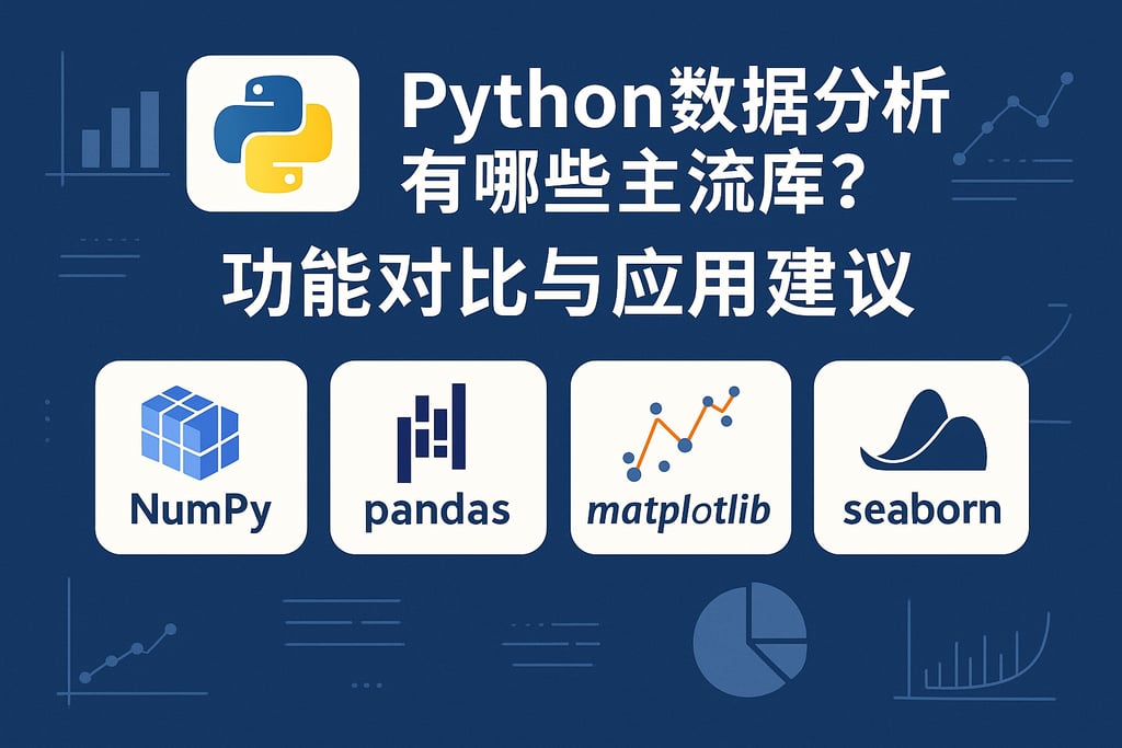 python数据分析有哪些主流库？功能对比与应用建议