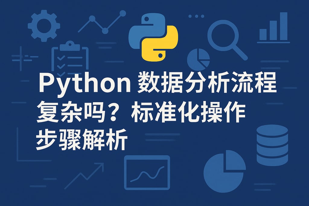 python数据分析流程复杂吗？标准化操作步骤解析