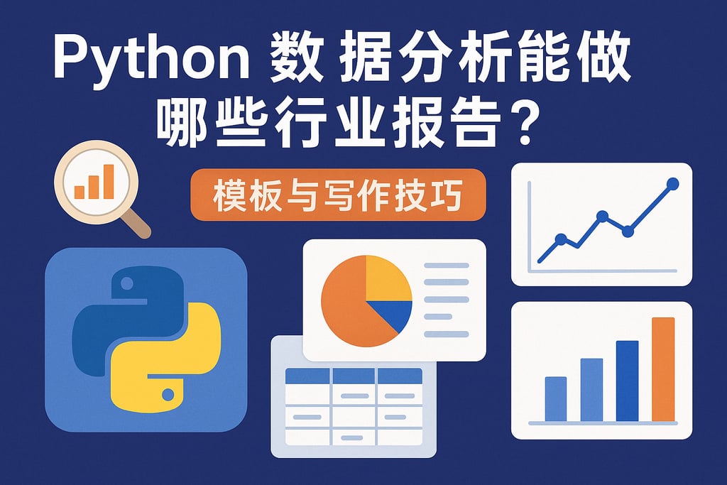 python数据分析能做哪些行业报告？模板与写作技巧