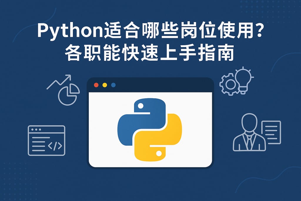 python适合哪些岗位使用？各职能快速上手指南