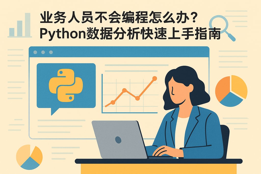业务人员不会编程怎么办？Python数据分析快速上手指南？
