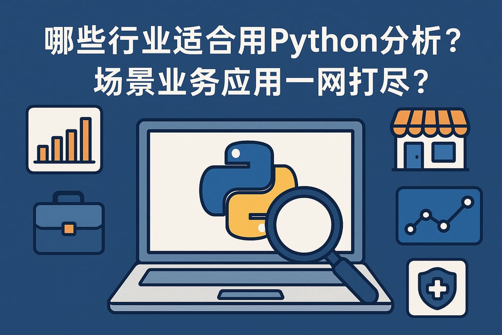 哪些行业适合用Python分析？场景业务应用一网打尽？