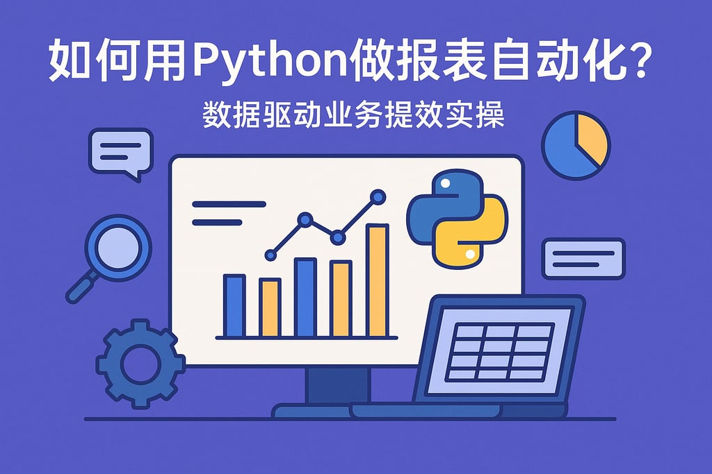 如何用Python做报表自动化？数据驱动业务提效实操