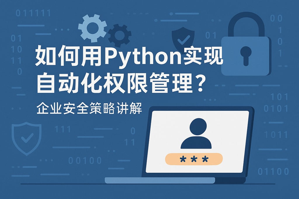 如何用Python实现自动化权限管理？企业安全策略讲解