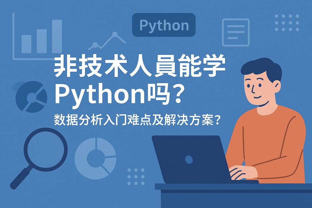 非技术人员能学Python吗？数据分析入门难点及解决方案？