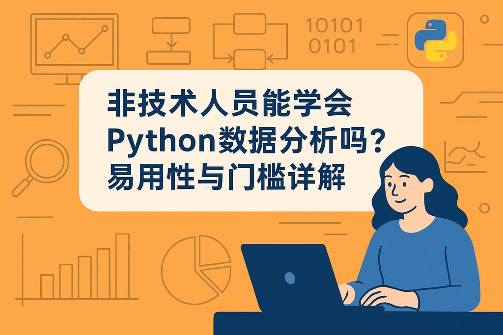 非技术人员能学会Python数据分析吗？易用性与门槛详解