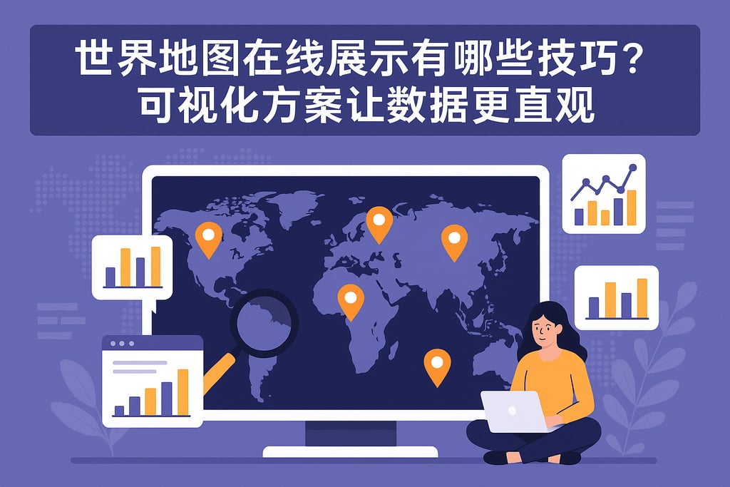 世界地图在线展示有哪些技巧？可视化方案让数据更直观